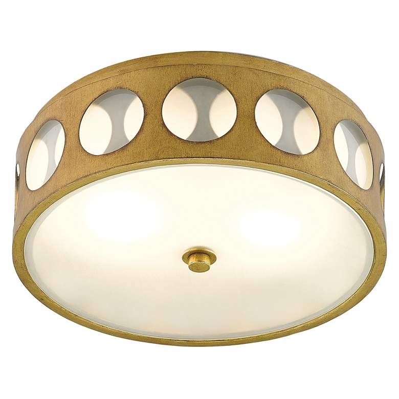 Image 1 Currey & Company Go-Go 16" Wide Modern Flush Mount Ceiling Light
