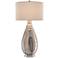 Currey and Company Gourde Silver Mercury Glass Table Lamp