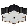 5_Currey & Company Grand Lotus 19" Wide Black Ceiling Light more views