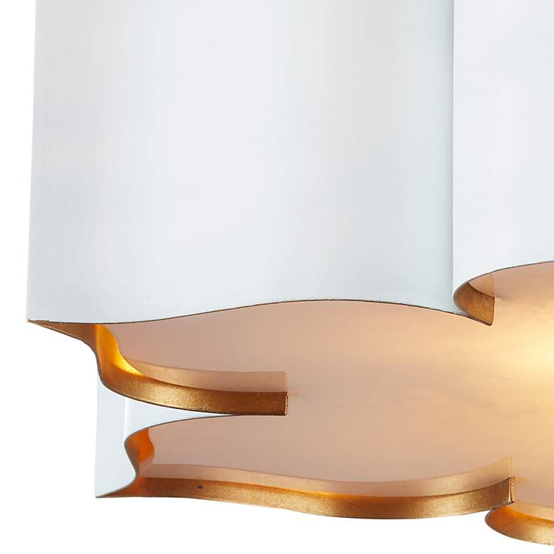 Image 2 Currey and Company Grand Lotus 19" Wide White Ceiling Light more views