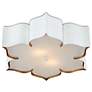 Currey and Company Grand Lotus 19" Wide White Ceiling Light