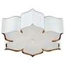 4_Currey and Company Grand Lotus 19" Wide White Ceiling Light more views