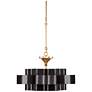 6_Currey & Company Grand Lotus 20 1/4" Black Gold Small Chandelier more views