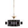Currey &amp; Company Grand Lotus 20 1/4"W Black Gold Small Chandelier