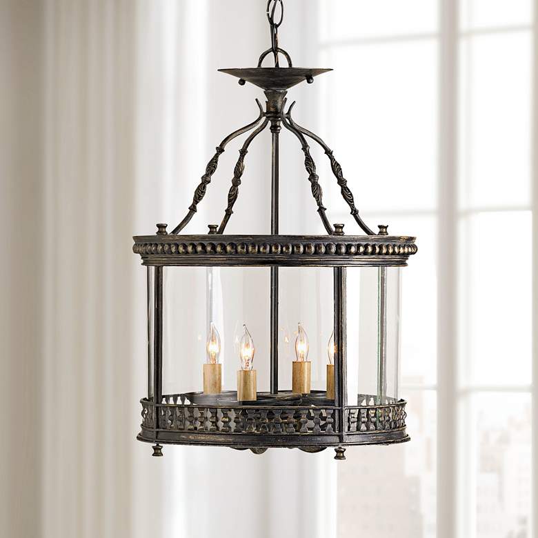 Image 1 Currey and Company Grayson 14 inch Wide Ceiling Lantern