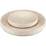 Currey &#38; Company Grecco Marble Low Bowl Set of 2