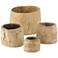 Currey and Company Gujarat Natural Decorative Pots Set of 4