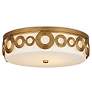Thumbnail1 of Currey & Company Gyges 18" Brass Circles 1-Light Flush Mount