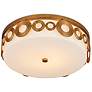 Thumbnail4 of Currey & Company Gyges 18" Brass Circles 1-Light Flush Mount more views