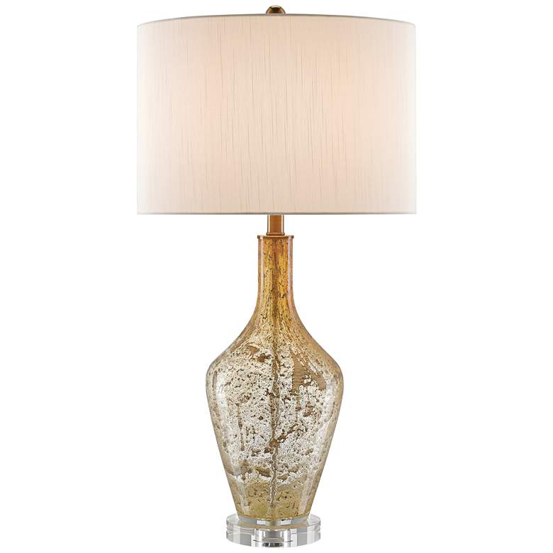 Image 1 Currey & Company Habib 30 1/4" Champagne Glass Modern Table Lamp