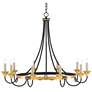 3_Currey & Company Hanlon 36.75" Black and Gold 10-Light Chandelier more views
