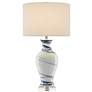 Currey &amp; Company Hanni 28 1/2" White and Blue Porcelain Table Lamp