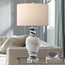 Currey &amp; Company Hanni 28 1/2" White and Blue Porcelain Table Lamp