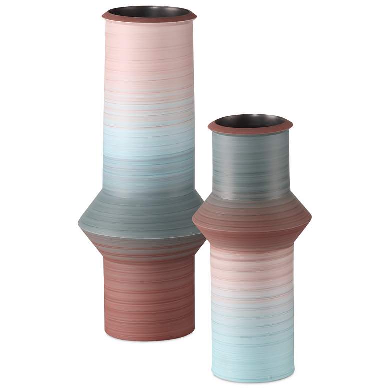 Image 1 Currey & Company Happy 80's Blue & Red Vase Set of 2