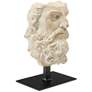 Currey and Company Head of Zeus Aged Beige 9 1/4"H Figurine