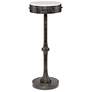 1_Currey & Company Helios 10" Wide Antique Black End Table