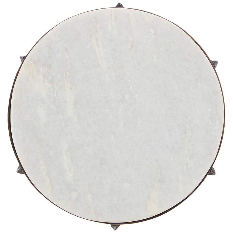 Image 2 Currey & Company Helios 10" Wide Antique Black End Table more views