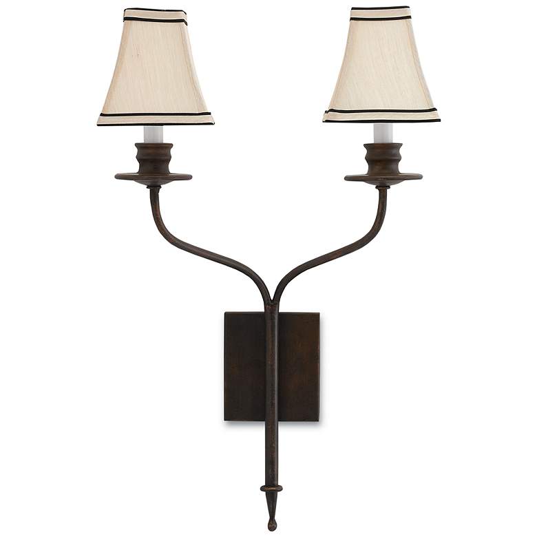 Image 4 Currey & Company Highlight 20"H Bronze Gold 2-Light Sconce more views