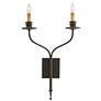 Currey &#38; Company Highlight Bronze 2-Light Wall Sconce
