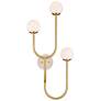 1_Currey & Company Highsmith 36"H Brass 3-Light Wall Sconce