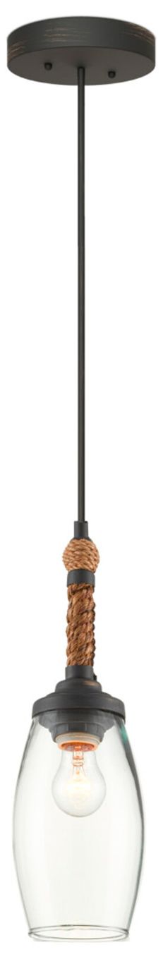 Image 3 Currey & Company Hightider 5.5" Wide French Black Pendant more views