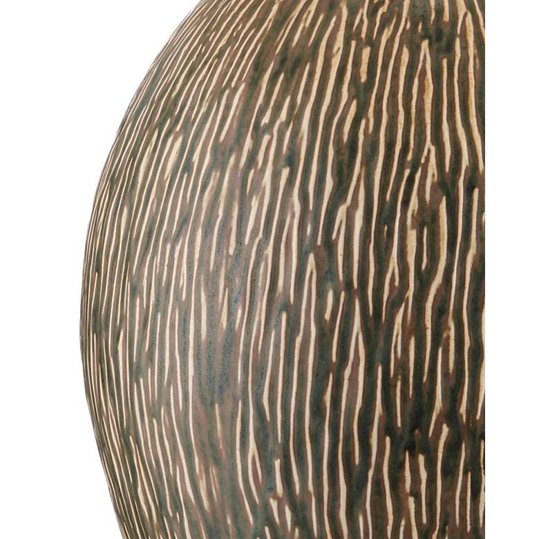 Image 3 Currey & Company Hildreth Olive Green and Beige Porcelain Table Lamp more views