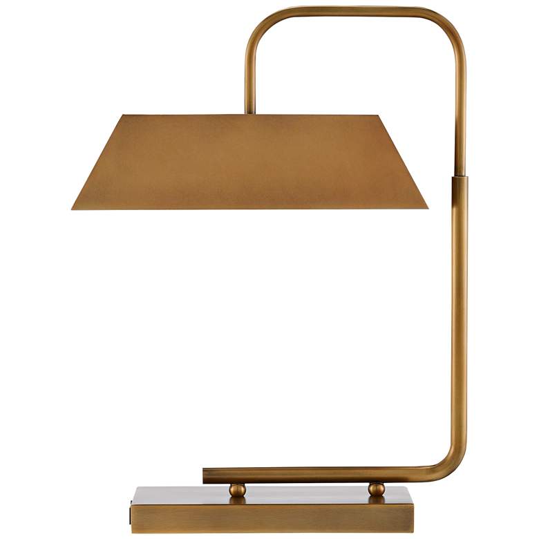 Image 1 Currey & Company Hoxton Light Antique Brass USB Desk Lamp