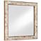 Currey & Company Hyson Natural Horn 26" Square Wall Mirror