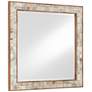 Currey &amp; Company Hyson Natural Horn 26" Square Wall Mirror
