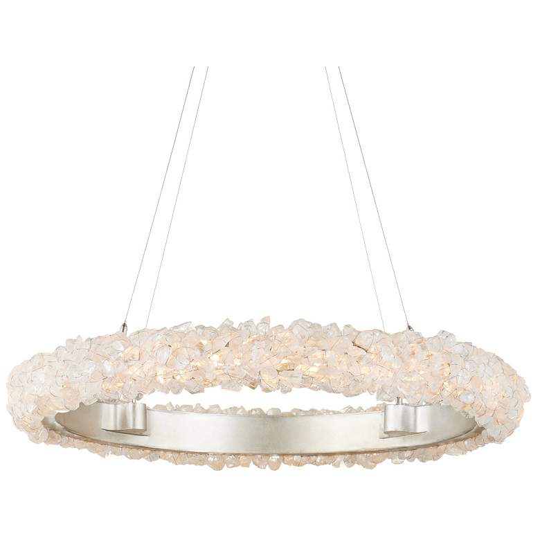 Image 1 Currey & Company Iconoclast 32" Rock Crystal LED Chandelier