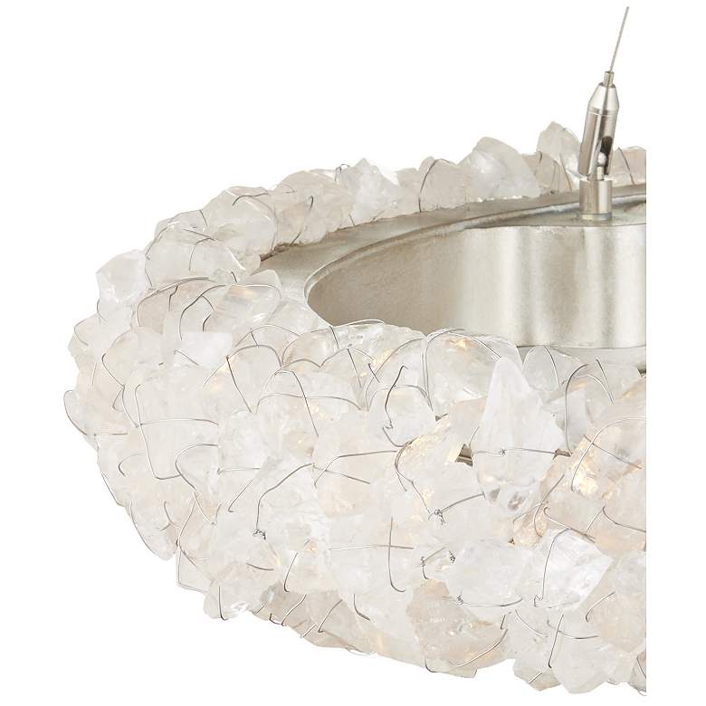 Image 3 Currey & Company Iconoclast 32" Rock Crystal LED Chandelier more views