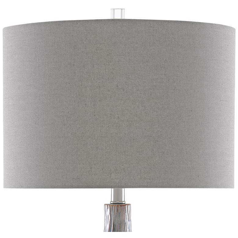 Image 2 Currey & Company Idyll Gray and Blue Porcelain Table Lamp more views