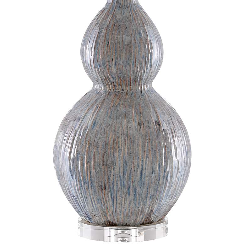 Image 3 Currey &amp; Company Idyll Gray and Blue Porcelain Table Lamp more views