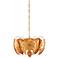 Currey & Company Irvin 19" Wide Gold Pendant Chandelier