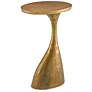 1_Currey & Company Ishaan 13" Wide Antique Brass Accent Table