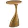 Currey & Company Ishaan 13" Wide Antique Brass Accent Table