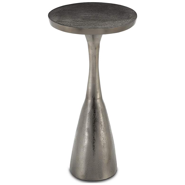 Image 2 Currey & Company Ishaan 16" Wide Black Nickel Accent Table more views