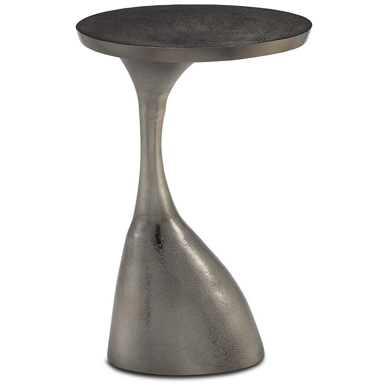 Image 3 Currey & Company Ishaan 16" Wide Black Nickel Accent Table more views