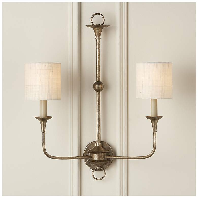 Image 3 Currey & Company Ivory Drum Chandelier Shade 5x5x5 (Clip-On) more views