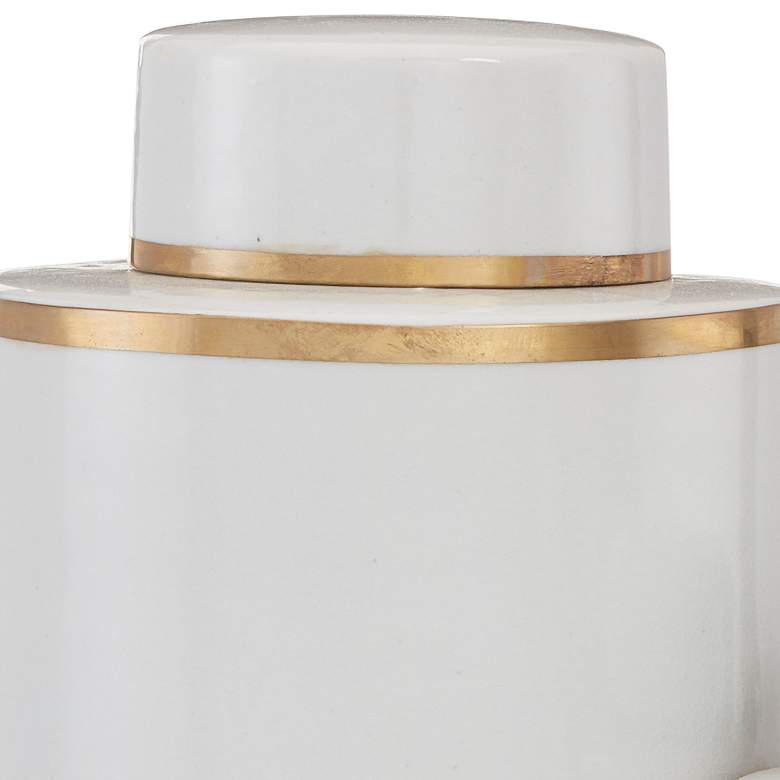 Image 2 Currey and Company Ivory Tea Ceramic Tea Canisters Set of 2 more views