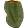 Currey and Company Jackfruit Green and Gold 6 3/4" High Vase