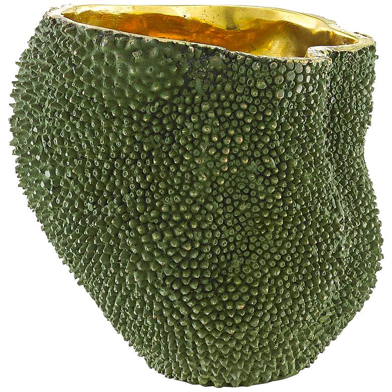Image 1 Currey &amp; Company Jackfruit Green and Gold 7 inch High Vase