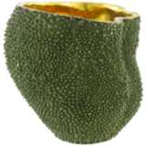 Currey and Company Jackfruit Green and Gold 7&quot; High Vase