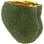 Currey &amp; Company Jackfruit Green and Gold 7" High Vase