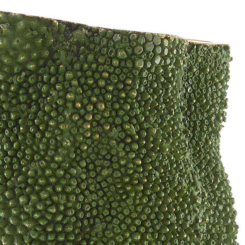 Image 2 Currey & Company Jackfruit Green and Gold 7" High Vase more views