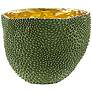 Currey and Company Jackfruit Green and Gold 8 1/4" Wide Vase