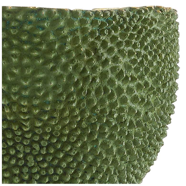 Image 2 Currey &amp; Company Jackfruit Green and Gold 8 1/4 inch Wide Vase more views