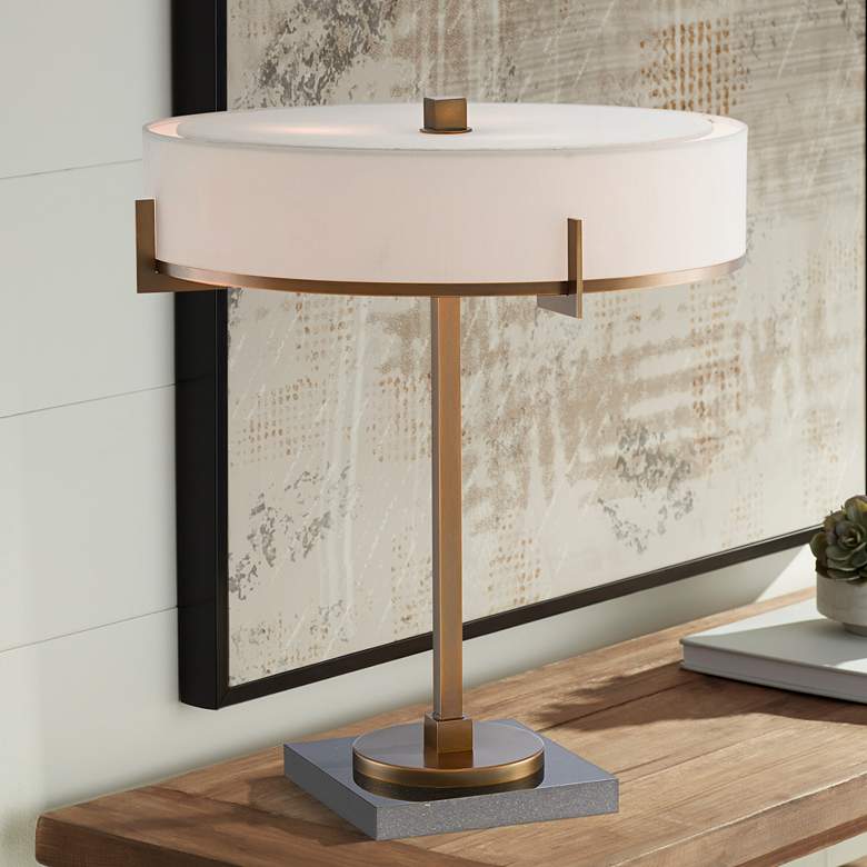 Image 1 Currey &amp; Company Jacobi Antique Brass Accent Table Lamp
