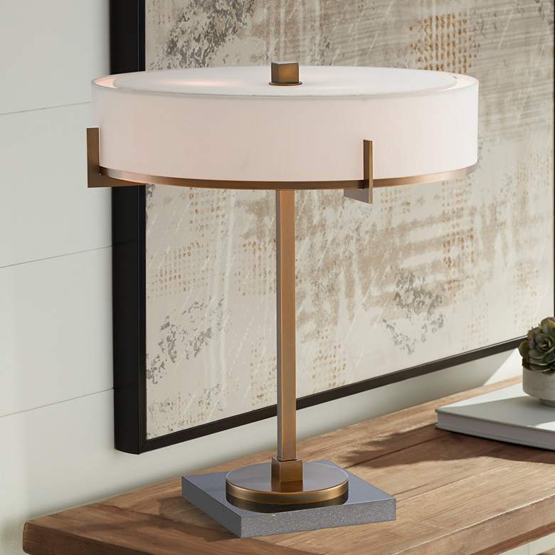 Image 1 Currey & Company Jacobi Antique Brass Accent Table Lamp