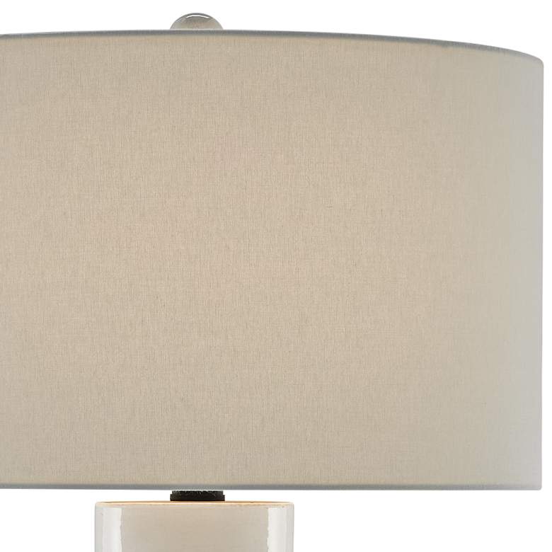 Image 3 Currey & Company Janeen 30 3/4" White Terracotta Table Lamp more views